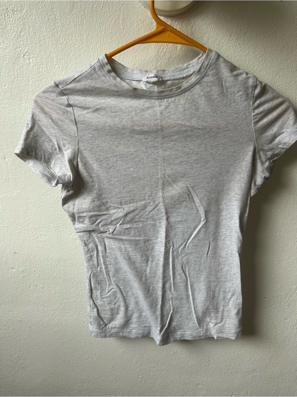 Garage Women's Short Sleeve Crewneck Tee - Light Gray